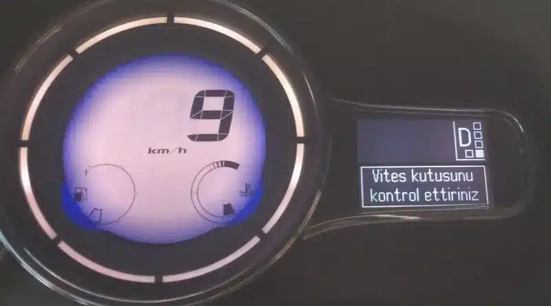 vites kutusunu kontrol ettiriniz renault