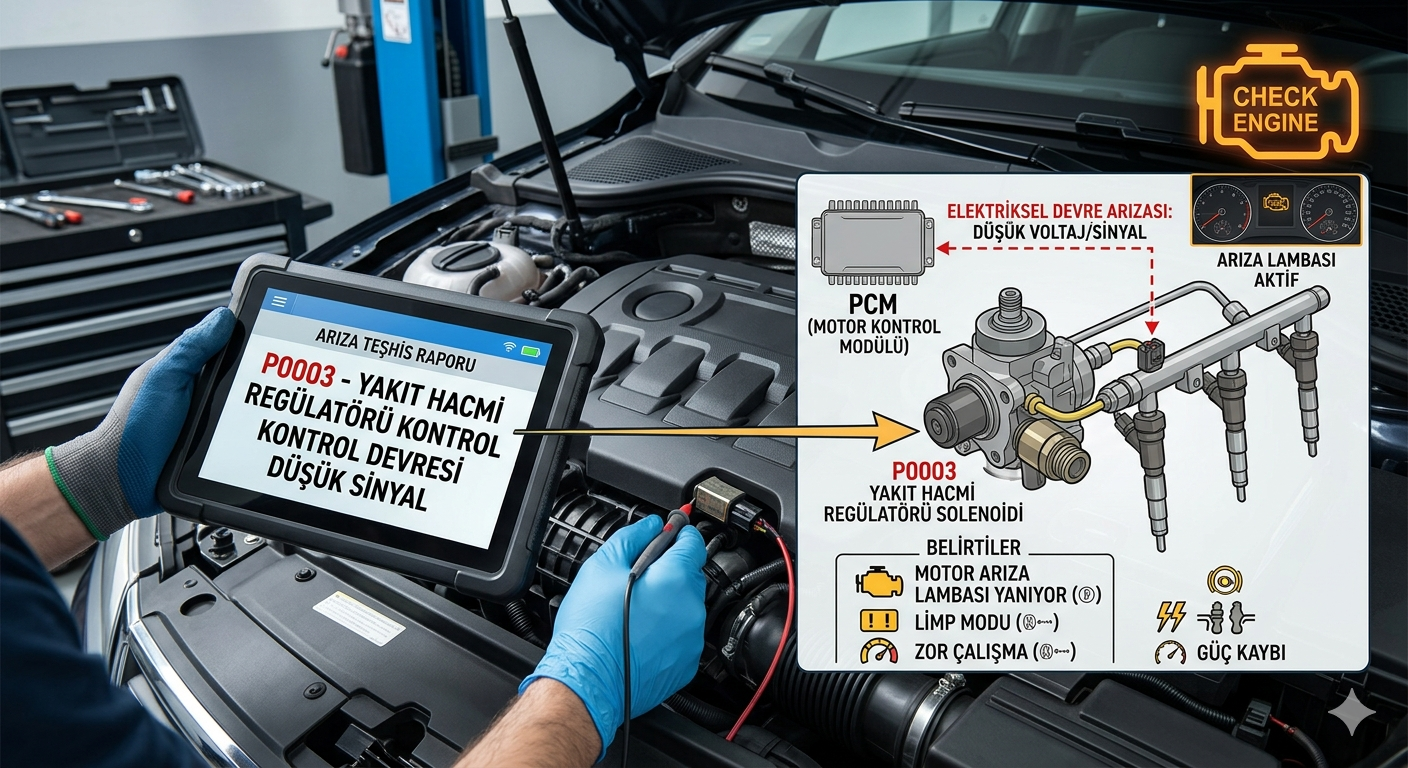 P0003 Arıza Kodu