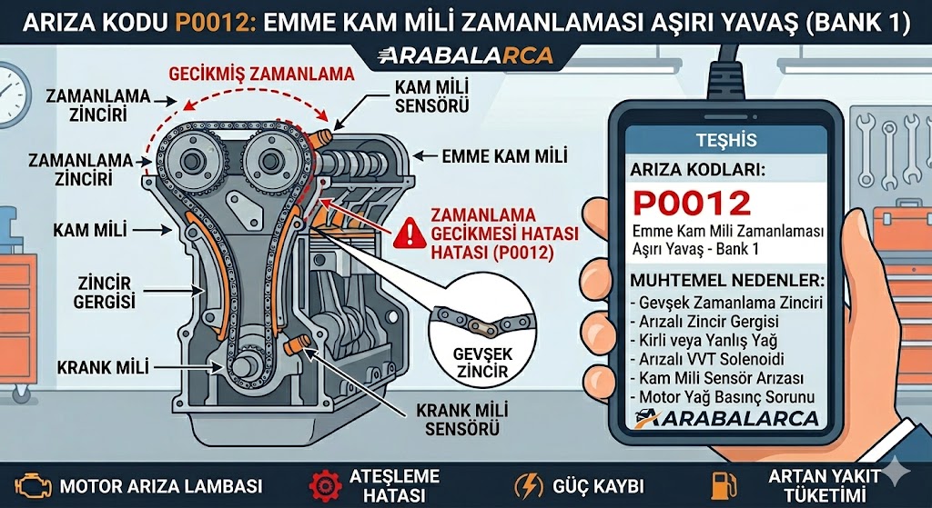 p0012 arıza kodu